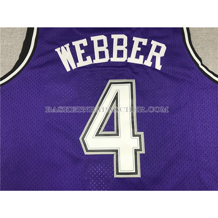Maillot Sacramento Kings Chris Webber Mitchell & Ness 1998-99 Noir